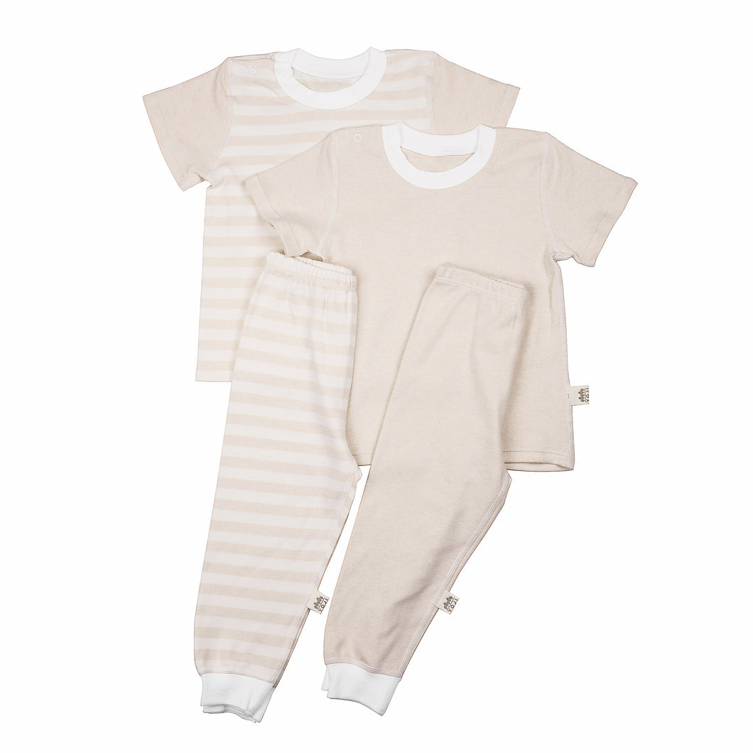 Pajamas and Shirt Bundle Beige