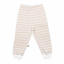 Load image into Gallery viewer, Pajamas and Shirt Set Beige Stripes
