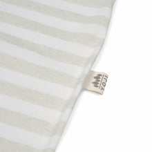 Load image into Gallery viewer, Newborn Footed Sleep suit Green Wide Stripes
