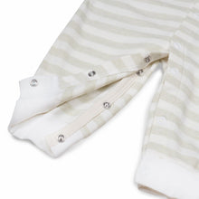 Load image into Gallery viewer, Baby Sleep suit Green Wide Stripes
