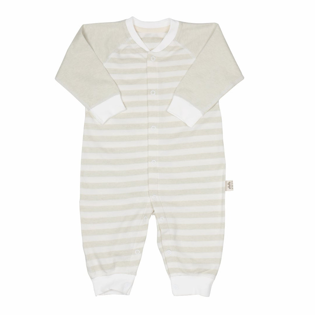 Baby Sleep suit Green Wide Stripes