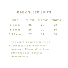 Load image into Gallery viewer, Baby Sleep suit Beige Wide Stripes
